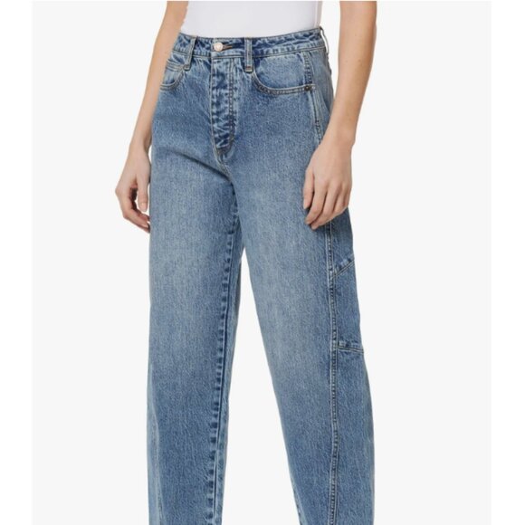 Habitual | Light Blue Brant High Waist High Rise Barrel Crop Jeans - Picture 3 of 16